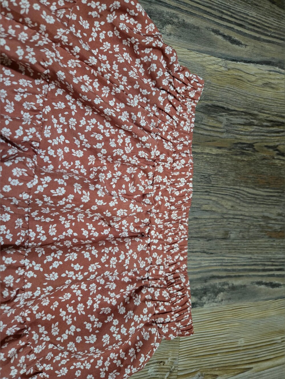 SHEIN Pink Floral Mini Skirt with White Ditsy Print - Picture 9 of 10